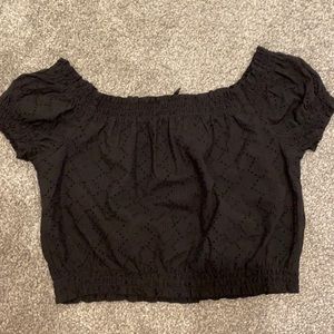 Eyelet crop top
